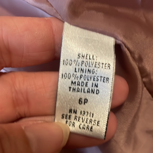 Vintage Valerie Steven’s petite mauve trench coat size 6P - Picture 7 of 7